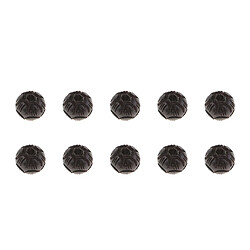 5pcs naturel ébène de bois de santal noir sculpté perles pour bracelets faisant 8 MM