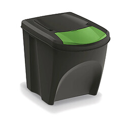 Avis Ensemble de poubelles de recyclage 4x25L noir