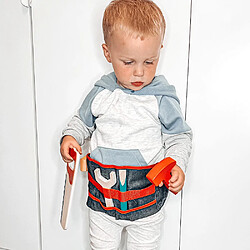 Bigjigs Toys Ceinture à outils rouge pour enfants pas cher