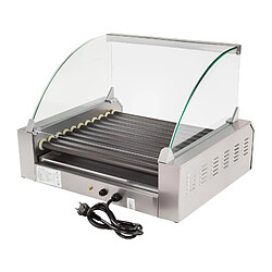 Helloshop26 Appareil machine à hot dog professionnelle téflon 20 saucisses 2 200 watts 3614097