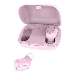 Acheter L21 Wireless Bluetooth 5.0 Headset 9D Stereo Headphone W / Charging Box Pink