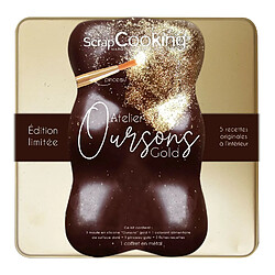 Scrapcooking Coffret Ustensiles pâtisserie pour enfants - Ourson (Version Gold)