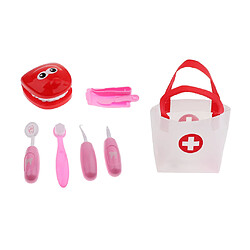 Kit De Dentiste Set Pretend Play Toy Pour Enfants Role Play Pink pas cher