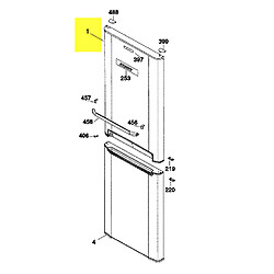 Brandt PORTE REFRIGERATEUR AVEC JOINT COLLE