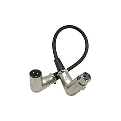 Acheter 4x Câble XLR ,Fiche Mâle XLR à Angle Droit vers Fiche Femelle XLR à Angle Droit