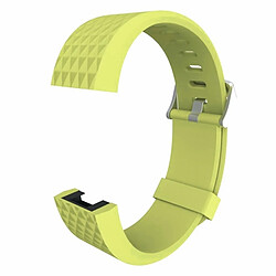 Acheter Wewoo Bracelet vert pour Fitbit Charger 2 Montre Diamond Texture TPU Bracelet, Longueur totale: 23cm