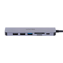 Avis Unitek HUB USB TYPE C 3.2 GEN1 3 PORTS USB HDMI 4K30 RJ45 PD 100W & LECTEUR D