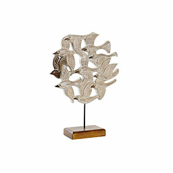 DKD Home Decor Figurine Décorative Oiseaux Fer - Beige Figurine décorative - Fer - Design oiseaux - Dimensions 38 x 11.5 x 54 cm