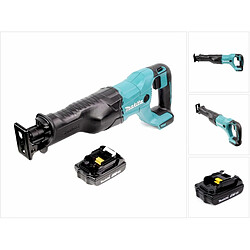 Makita DJR 186 ZY1 Scie récipro sans fil, Scie sabre 18V + 1x Batterie 1,5 Ah - sans chargeur