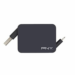 PNY Roll-it Câble de Charge & Synchronisation Lightning vers USB Noir