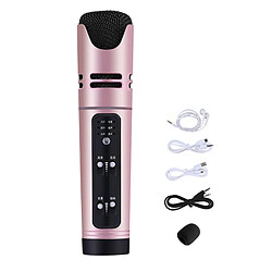 Microphone Sans Fil Avec Puce Numérique DSP Mini Micro Portable Chantant Rose