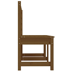 Helloshop26 Banc de jardin 157,5 cm - Marron miel