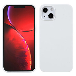 Coque en silicone solide, antichoc blanc pour votre Apple iPhone 13 6.1 pouces