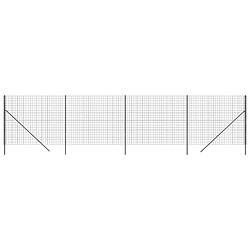 vidaXL Clôture en treillis métallique anthracite 2,2x10 m