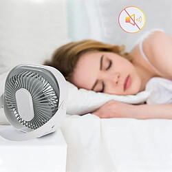 Acheter Ventilateur De Bureau, Batterie Intégrée Rechargeable De 4000 mAh, Avec Dragonne, Alimentation USB Et Ventilateur Silencieux Portable À 3 Vitesses