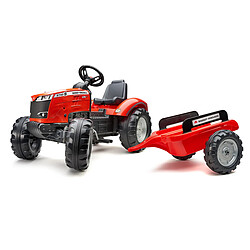 Falk / Falquet Tracteur enfant Massey Ferguson avec remorque 3 à 7 ans - Falk