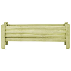 vidaXL Lit surélevé de jardin Bois de pin imprégné 120x40x42 cm