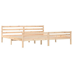 Acheter Maison Chic Lit adulte - Lit simple Cadre de lit,Structure du lit Contemporain Bois massif 200x200 cm -MN80871