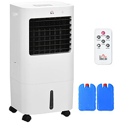 Humidificateur Portatif Évaporatif de Ventilateur de Refroidisseur d'air de HOMCOM pour le Bureau à Domicile