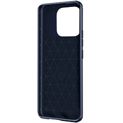 Avizar Coque pour Xiaomi Redmi 12C Souple Renforcée Effet Carbone Brossé bleu nuit