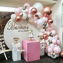 Avis Euro Mega Kit de Guirlande de Ballon Rose Blanc et Or Rose Arche Ballon Or Rose pour Mariage Anniversaire Fête Evenement