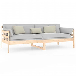 Acheter vidaXL Lit de jour sans matelas bois de pin massif 90x200 cm