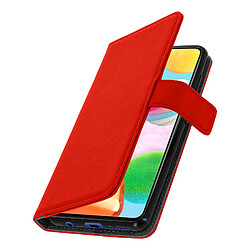 Avizar Housse Samsung Galaxy A41 Étui Porte carte Support Vidéo Rouge