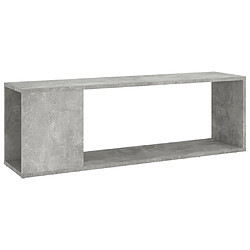 Maison Chic Meuble TV scandinave - Banc TV pour salon Gris béton 100x24x32 cm Aggloméré -MN55049