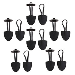 12 paires de boutons en cuir de corne à bascule bouton bricolage duffle coat fermoir boucle noir pas cher