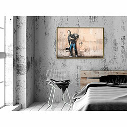 Paris Prix Affiche Murale Encadrée Banksy The Son of a Migrant from Syria 90 x 60 cm Or