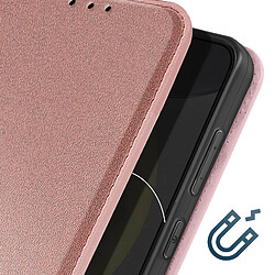 Acheter Avizar Étui pour Galaxy S24 Porte-carte Support Vidéo Clapet Magnétique Rose Champagne