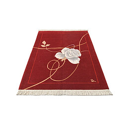 Avis Vidal Tapis de laine 178x122 rouge Darya