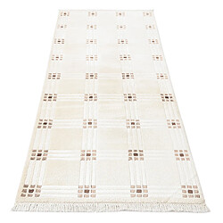 Avis Vidal Tapis de couloir en laine 211x81 beige Darya