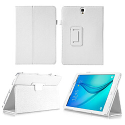 Xeptio Housse Samsung Galaxy Tab S3 9.7 pouces blanche avec Stand - Etui coque