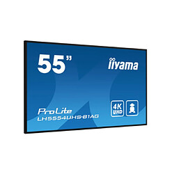 iiyama LH5554UHS-B1AG affichage de messages Panneau plat de signalisation numérique 138,7 cm (54.6") LCD Wifi 500 cd/m² 4K Ultra HD Noir Intégré dans le processeur Android 11 24/7