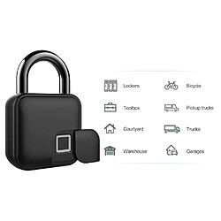 Acheter Justgreenbox Cadenas intelligent à empreinte digitale IP65 Porte de sécurité antivol étanche, Bagage, Serrure de vélo - 1005002351806850