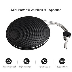 Universal Bluetooth 5.0 haut-parleur portable randonnée en plein air sport imperméable mini stéréo subwoofer subwoofer avec appel mains libres | haut-parleur portable (noir)