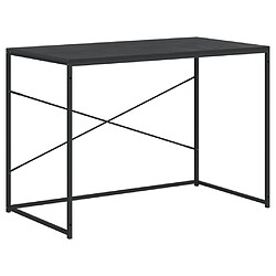 vidaXL Bureau d'ordinateur Noir 110x60x70 cm Bois d'ingénierie