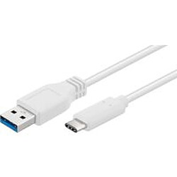 Disney Microconnect USB3.1CA02W 0.2m USB A USB A Mâle Mâle Blanc câble USB - câbles USB (0,2 m, USB A, USB A, 3.0 (3.1 Gen 1), Mâle/Mâle, Blanc)