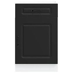 Avis vidaXL Armoire de cuisine Kalmar noir bois d'ingénierie