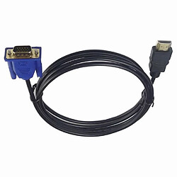 Avis 5 M Câble HDMI vers VGA HD 1080P avec câble adaptateur audio HDMI vers VGA Câble B_r4029