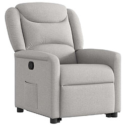 Avis vidaXL Fauteuil inclinable gris nuage tissu