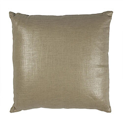 Thedecofactory COMETE OLD - Coussin en coton, lin et lurex aux reflets irisés beige 40x40