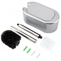 Universal Ongles Brosse de nettoyage de toilette gratuite avec base montée sur la paroi Poignée en acier inoxydable Porte-brosse de toilette Outil de nettoyage de la salle de bains de l'hôtel à domicile | Porte-brosse pas cher