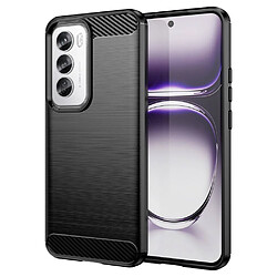 Htdmobiles Coque pour Oppo Reno 12 Pro 5G - housse etui silicone gel carbone + film ecran - NOIR