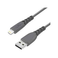 Acheter BIGBEN Câble Ultra-renforcé USB C/Lightning 1,2m 3A Garanti à vie Gris Force Power