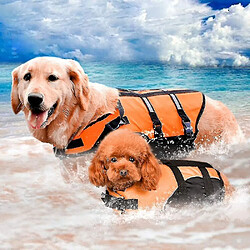 Universal Orange Dog Life Lifeding Vacket Reflective Summer Swimming Training for Pet (L)