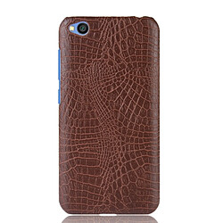 Wewoo Xiaomi Redmi Go - Coque Brown Crocodile