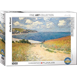 Eurographics Chemin à Travers Les Champs de blé par Claude Monet Puzzle (1000 pièces)