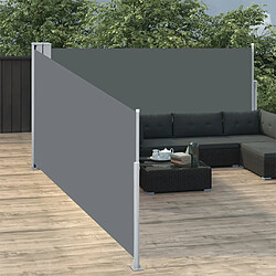 Maison Chic Auvent latéral rétractable de balcon | Store extérieur | Auvent solaire Anthracite 100 x 1000 cm -GKD26407